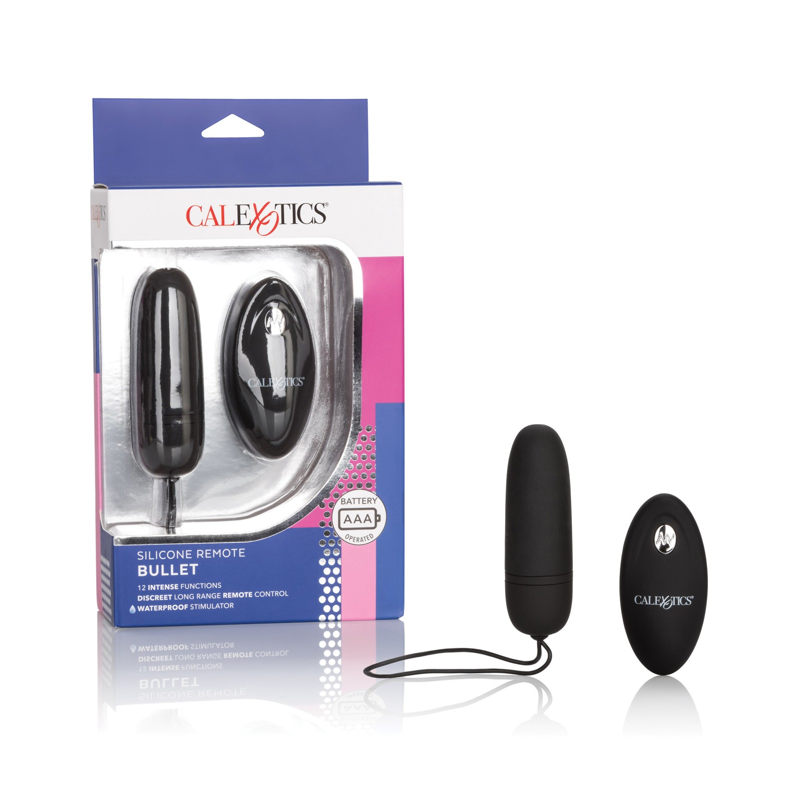 Silicone Remote Bullet Black - 12 Vibration Functions