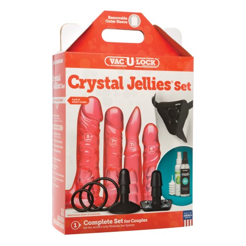 Vac-U-Lock Crystal Jellies Set for Exciting Strap-On Fun