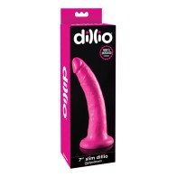 Dildo Slim de 7 Pulgadas Dillio Rosa