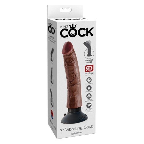 King Cock 7 Inch Vibrating Cock