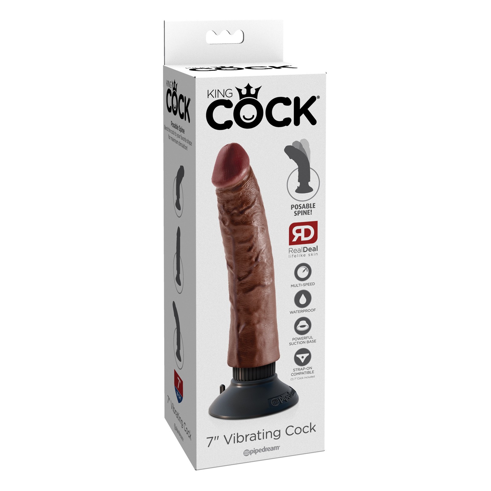 King Cock 7 Inch Vibrating Cock