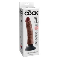 King Cock 7 Inch Vibrating Cock