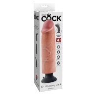 King Cock 10 Inch Vibrating Cock Flesh