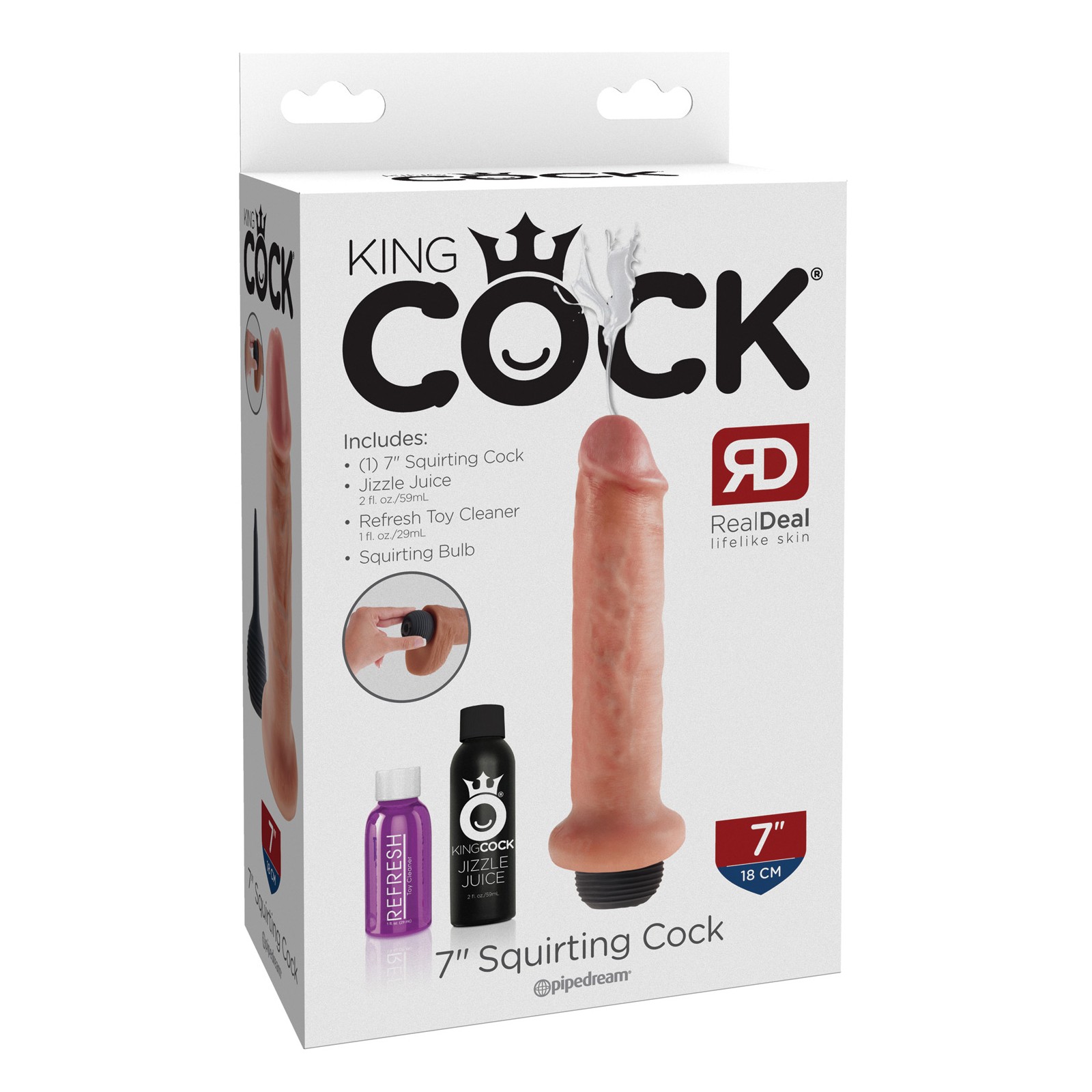 Dildo Expulsor King Cock 7 pulgadas