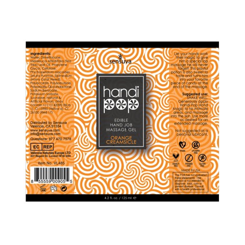 Gel de Masaje Handipop Hand Job - 4.2 oz