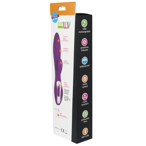 Vibrador Recargable GigaLuv Vega Duplex - Púrpura