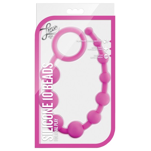 10 Pink Silicone Beads for Safe Anal Play