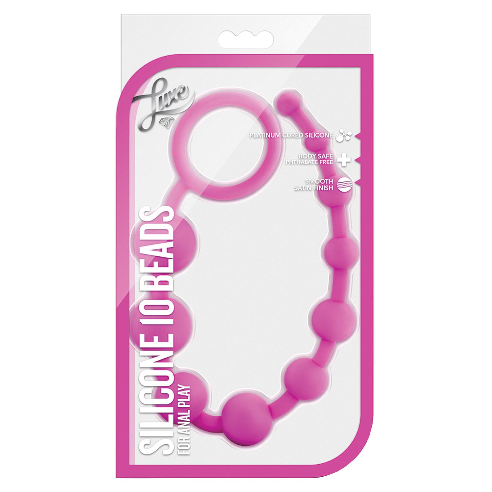 10 Pink Silicone Beads for Safe Anal Play