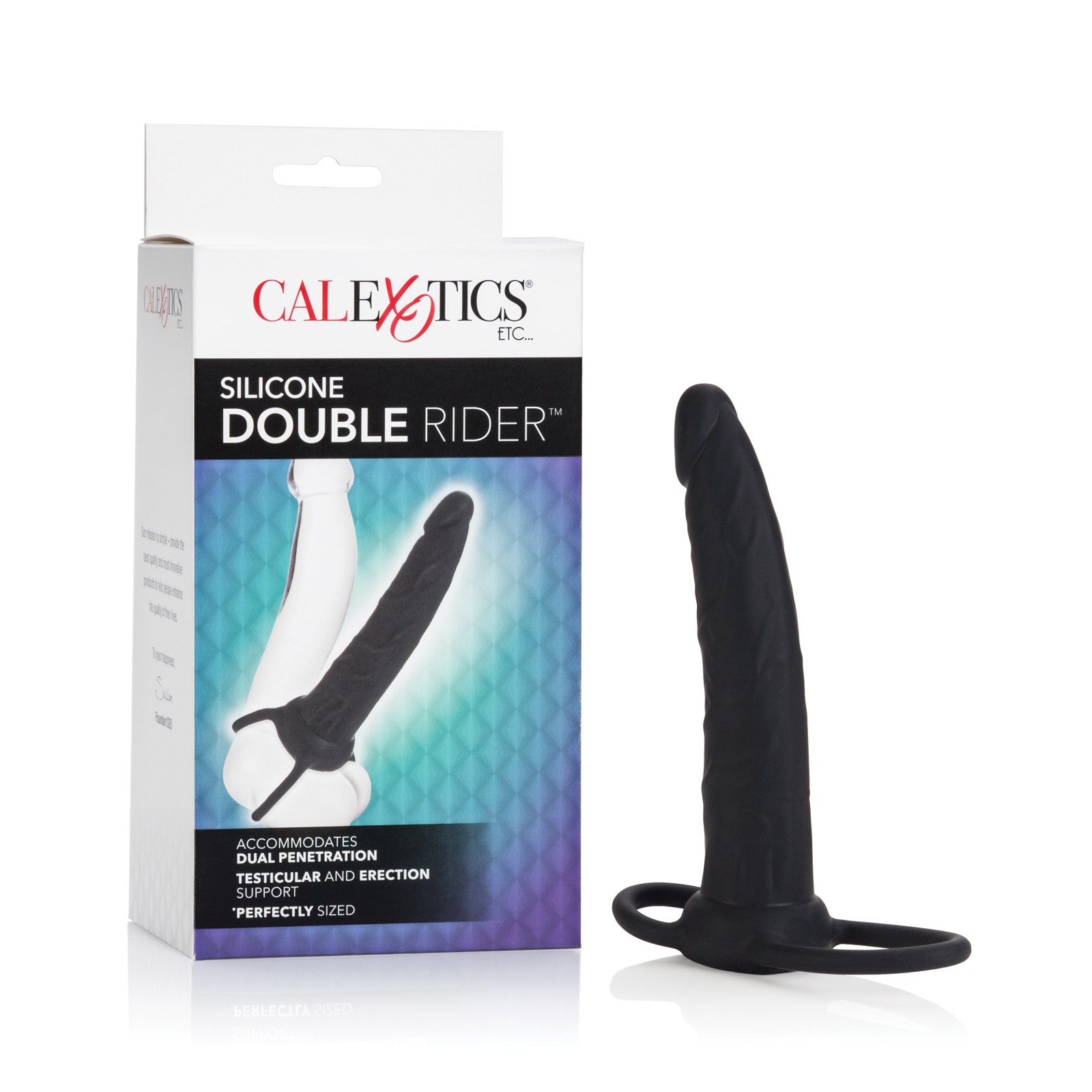 Dildo Doble Rider de Silicona Negro