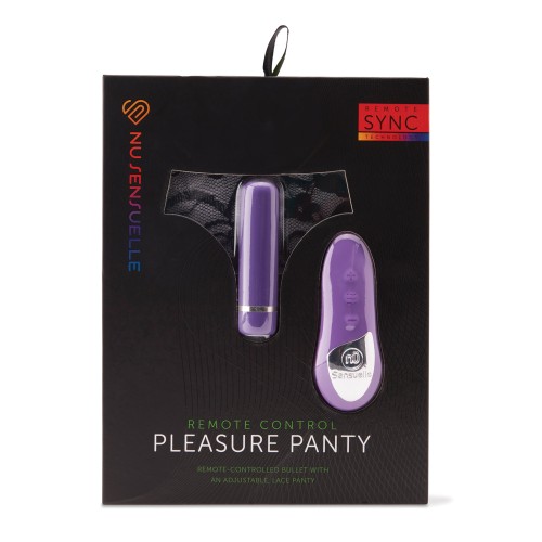 Nu Sensuelle Pleasure Panty with Bullet Remote Control Purple