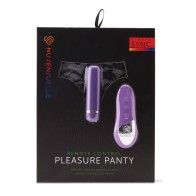 Nu Sensuelle Pleasure Panty with Bullet Remote Control Purple