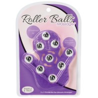 Purple Roller Balls Massage Glove for Intense Relief