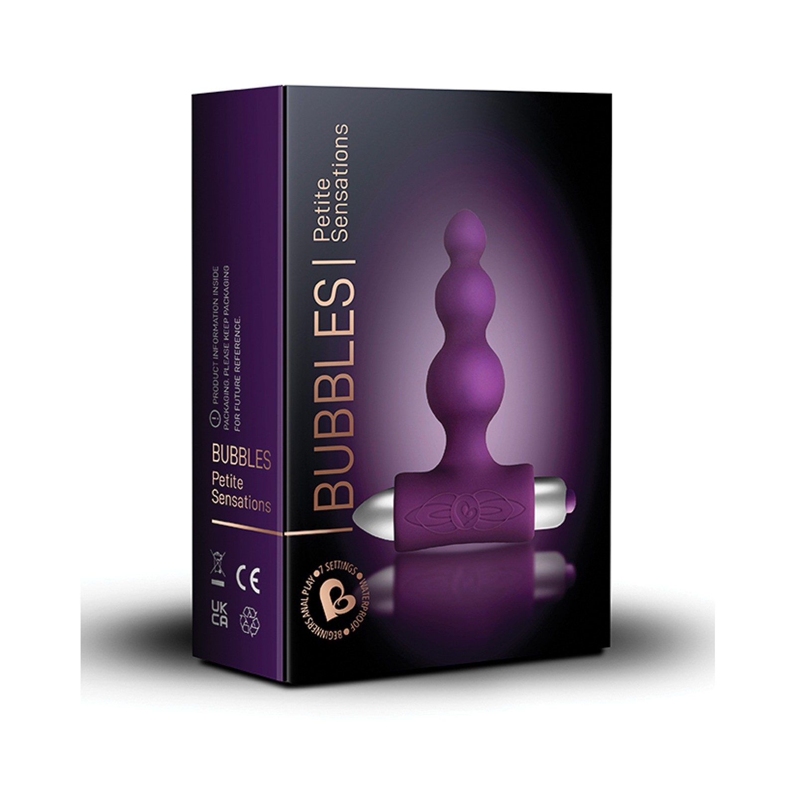 Rocks Off Vibrador Burbujas Pequeñas 7 Velocidades Morado