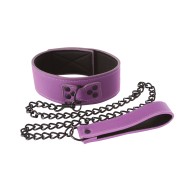 Collar de Bondage Lust - Púrpura