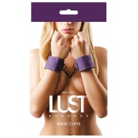 Lust Bondage Wrist Cuffs - Purple