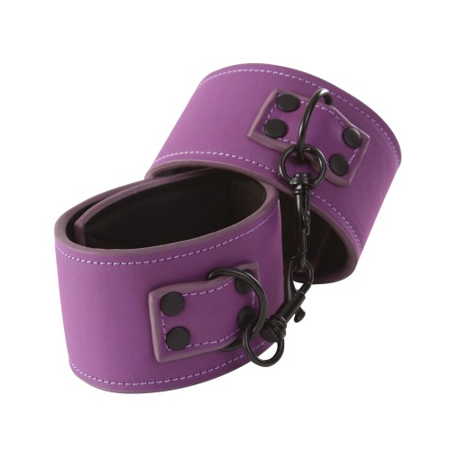 Lust Bondage Wrist Cuffs - Purple