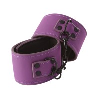 Lust Bondage Wrist Cuffs - Purple