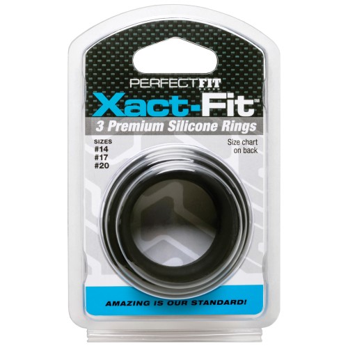 Kit Perfect Fit Xact Fit 3 Anillos S/M/L - Negro | Comodidad y Soporte