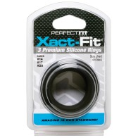 Kit Perfect Fit Xact Fit 3 Anillos S/M/L - Negro | Comodidad y Soporte