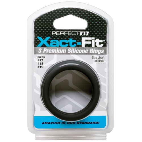 Kit de 3 Anillos Perfect Fit Xact Fit Negro M/L