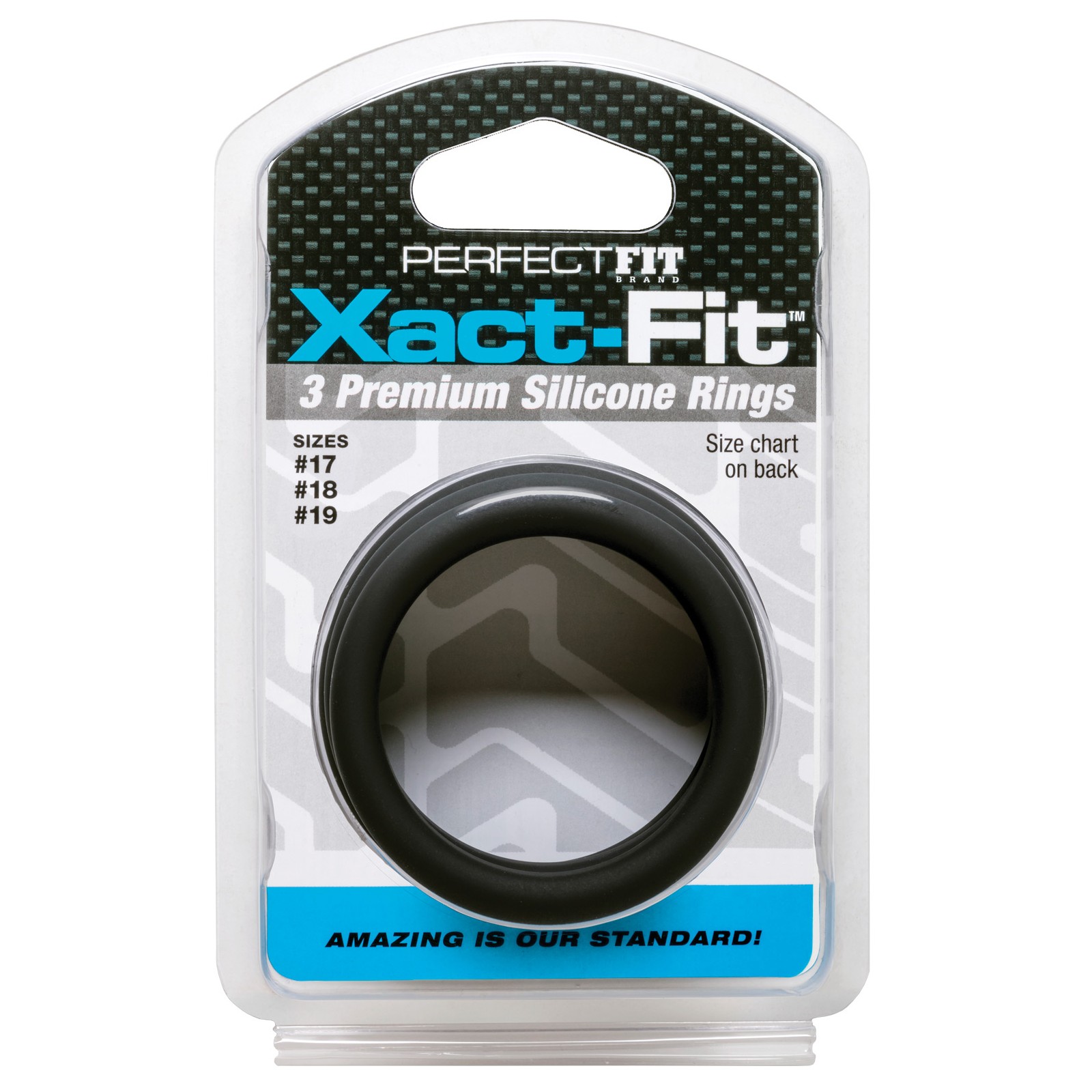 Kit de 3 Anillos Perfect Fit Xact Fit Negro M/L