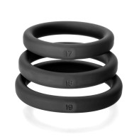 Kit de 3 Anillos Perfect Fit Xact Fit Negro M/L