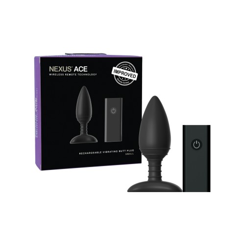 Nexus Ace Remote Control Butt Plug Small - Black