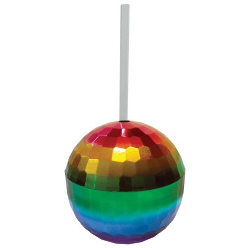 Rainbow Disco Ball Cup for Fun Gatherings