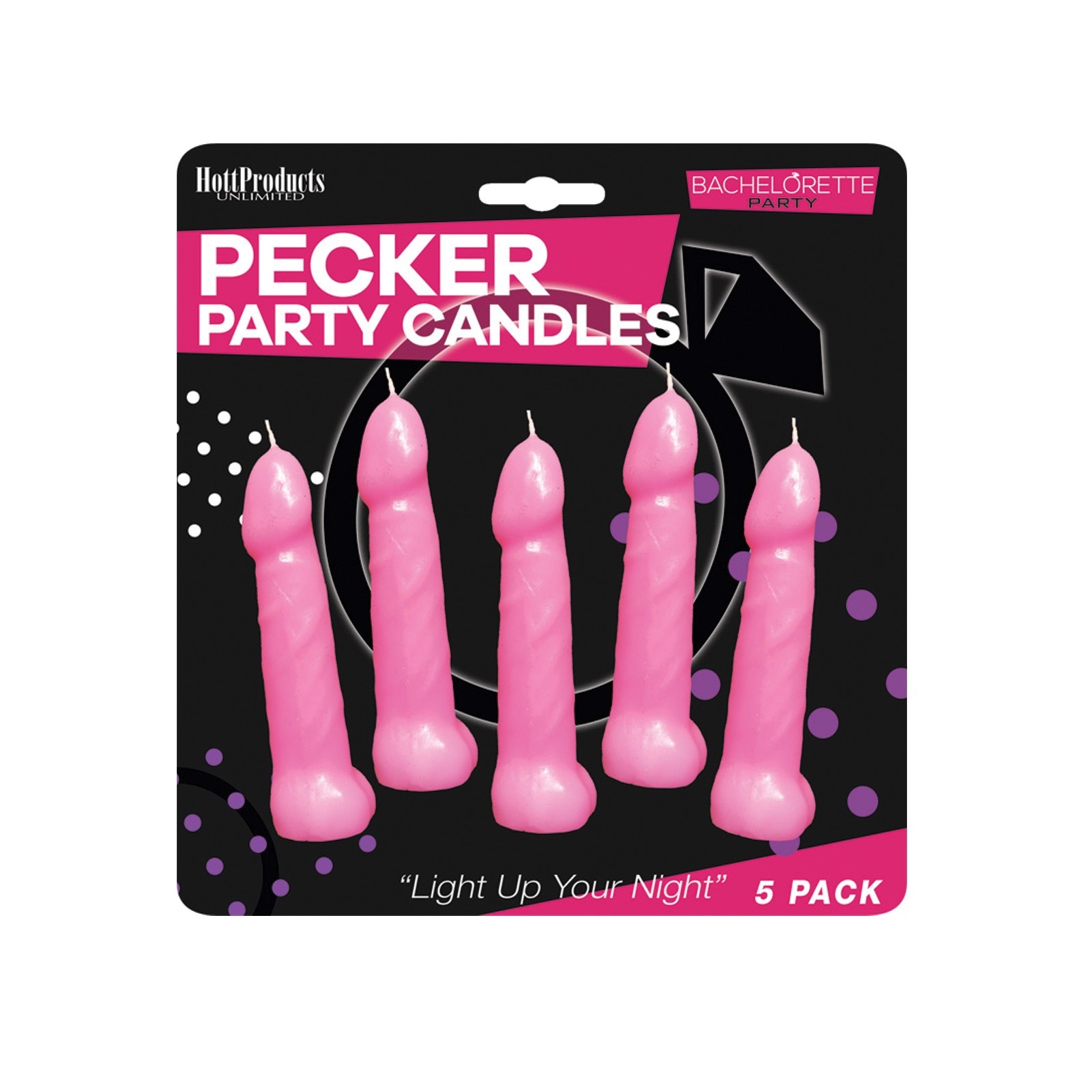 Velas de Fiesta Pecker - Paquete de 5