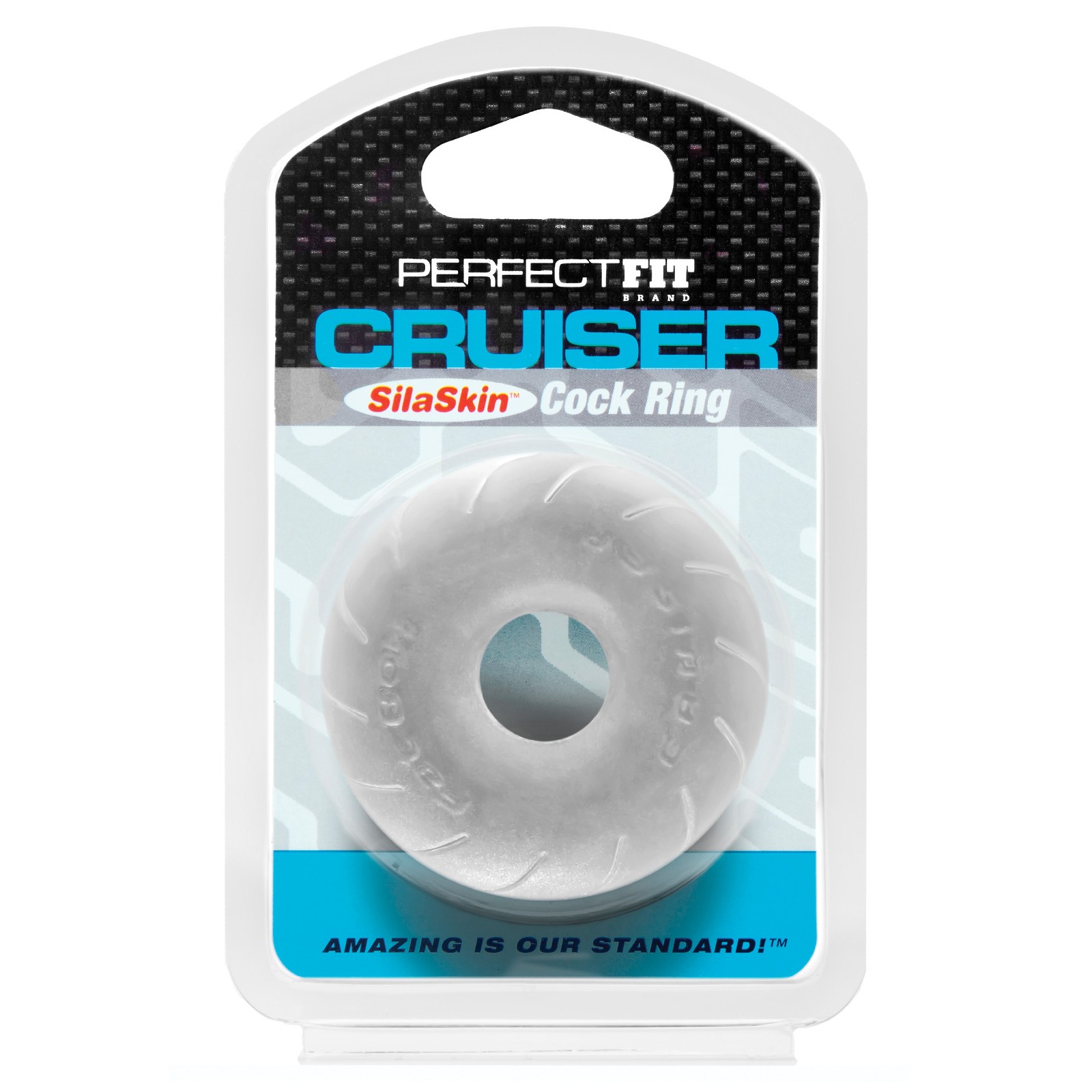 Perfect Fit SilaSkin Cruiser Cock Ring Opaque White