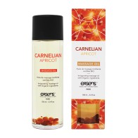 EXSENS Organic Massage Oil with Stones Carnelian Apricot