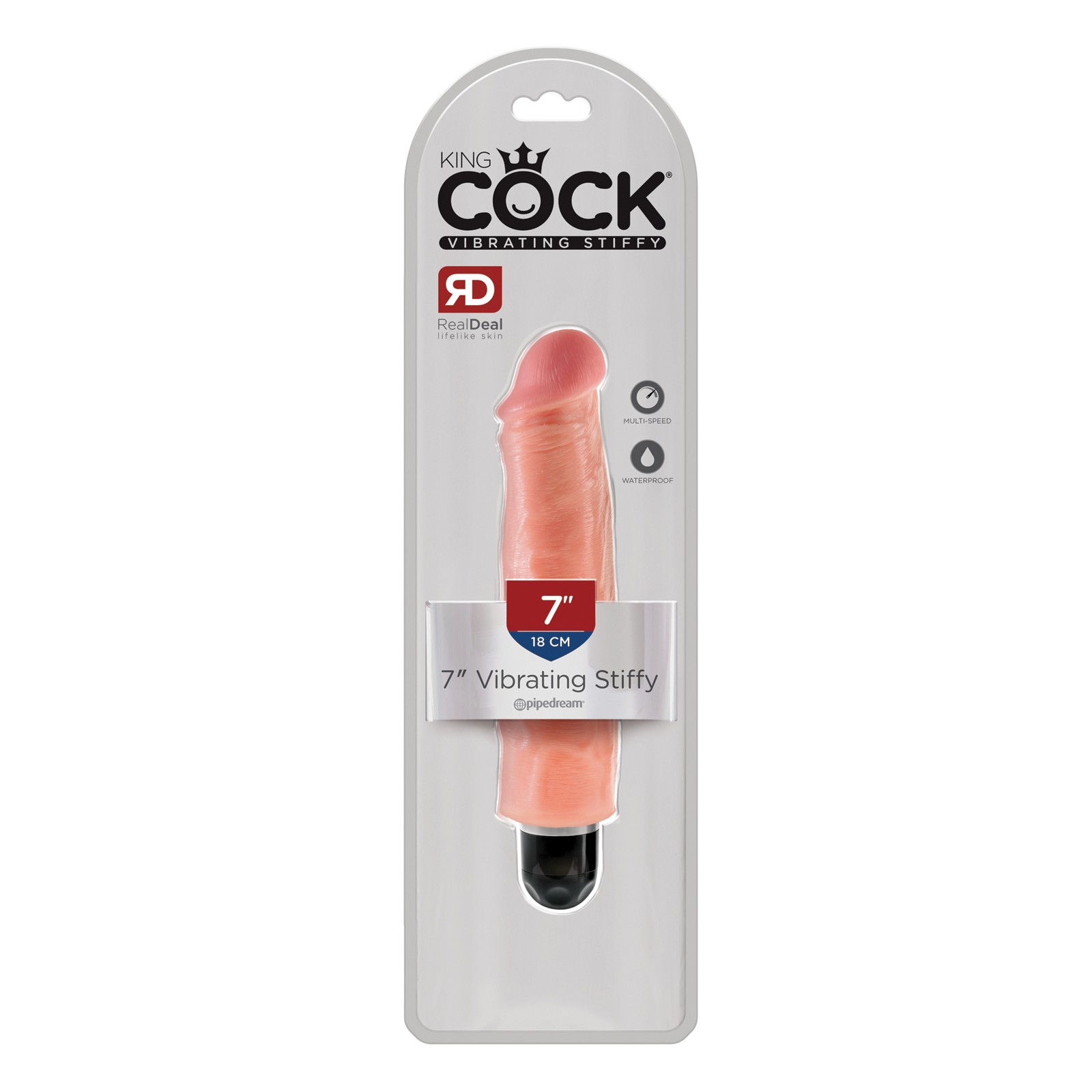 King Cock 7" Vibrador para Satisfacción Total