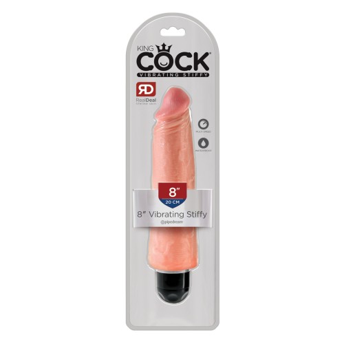 King Cock 8 Pulgadas Vibrante Stiffy Para Placer Supremo