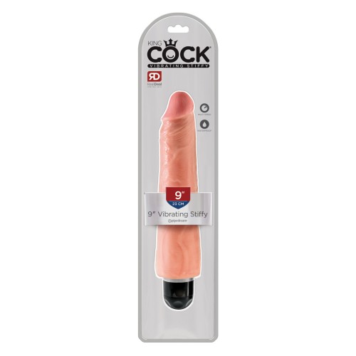 King Cock 9" Vibrating Stiffy for Enhanced Pleasure