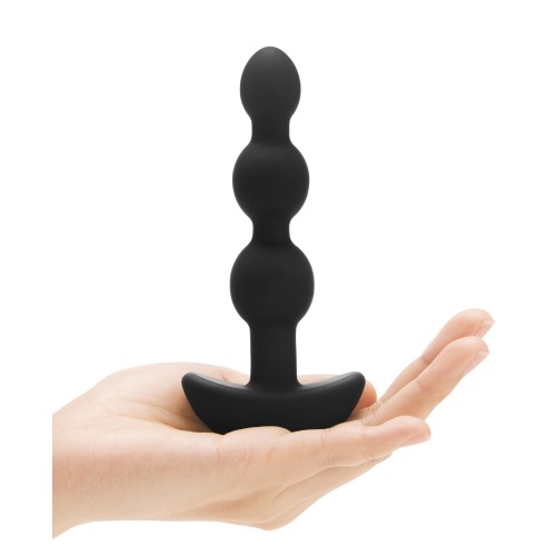 Perlas Anales Triplet Remotas b-Vibe Negras - Juego Anal Premium