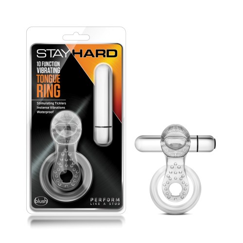 Anillo Vibrante de Lengua Blush Stay Hard para Parejas