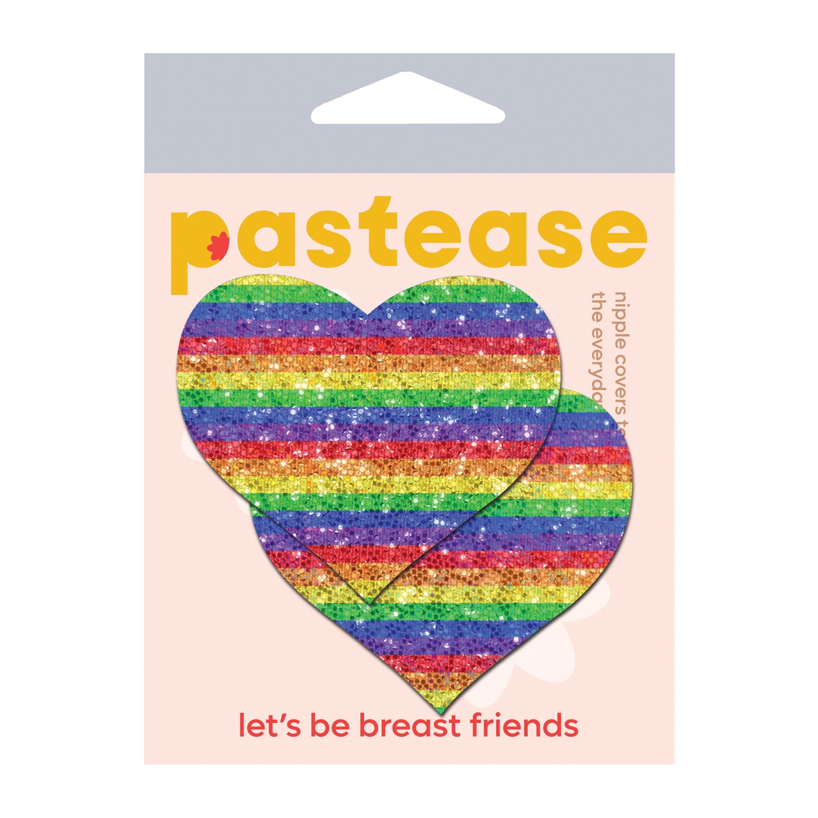 Pastease Premium Glitter Heart Rainbow O/S