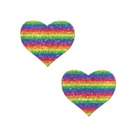 Pastease Premium Glitter Heart Rainbow O/S