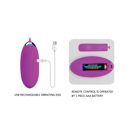 Vibrador Bullet Control Remoto Pretty Love Jenny Fucsia