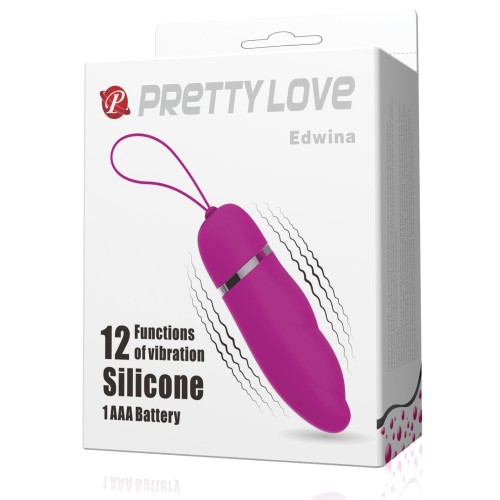 Pretty Love Edwina Vibrating Egg - Fuchsia