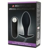 Plug Anal Vibrante en Forma de Bulbo Negro