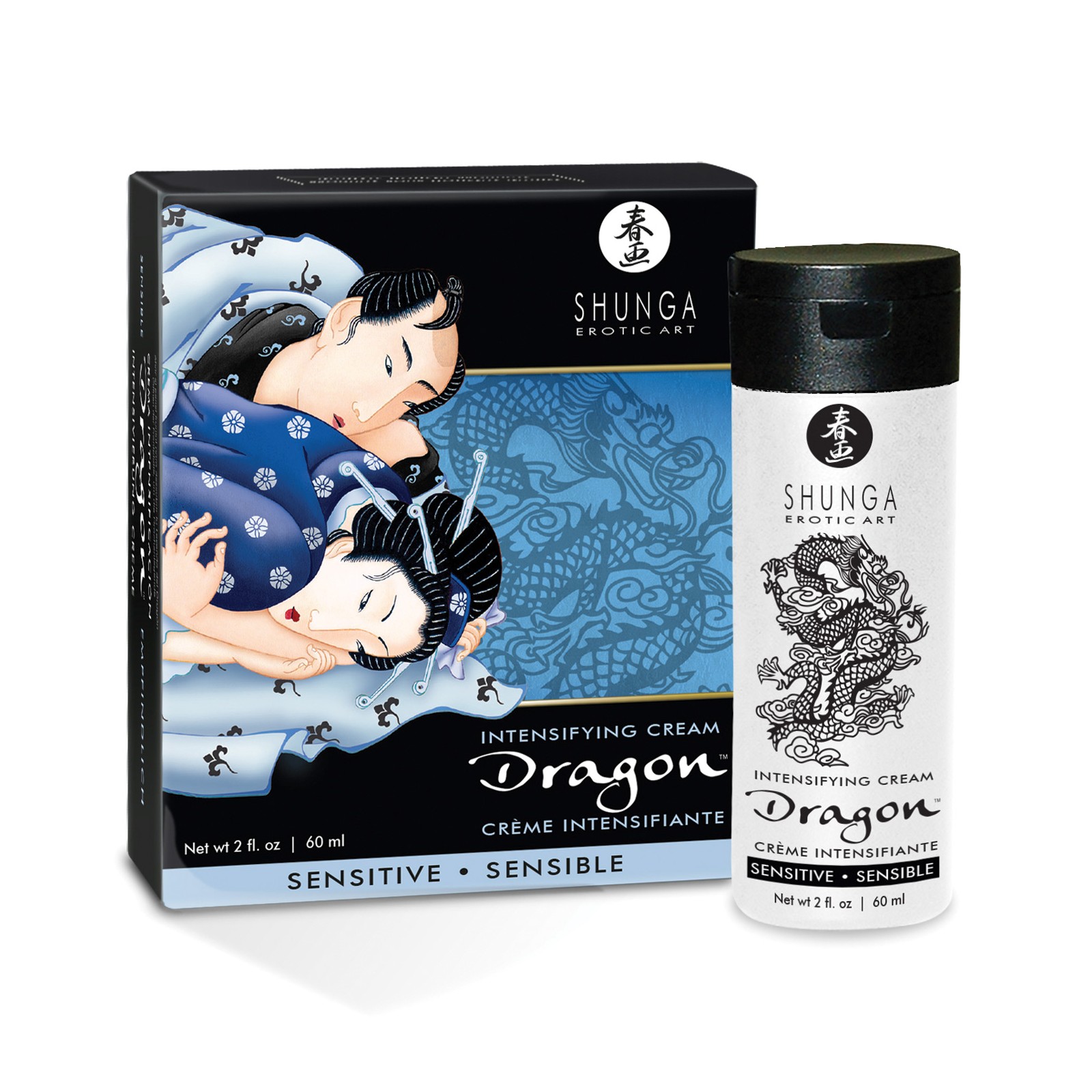 Crema Sensitiva Shunga Dragon - 2 oz