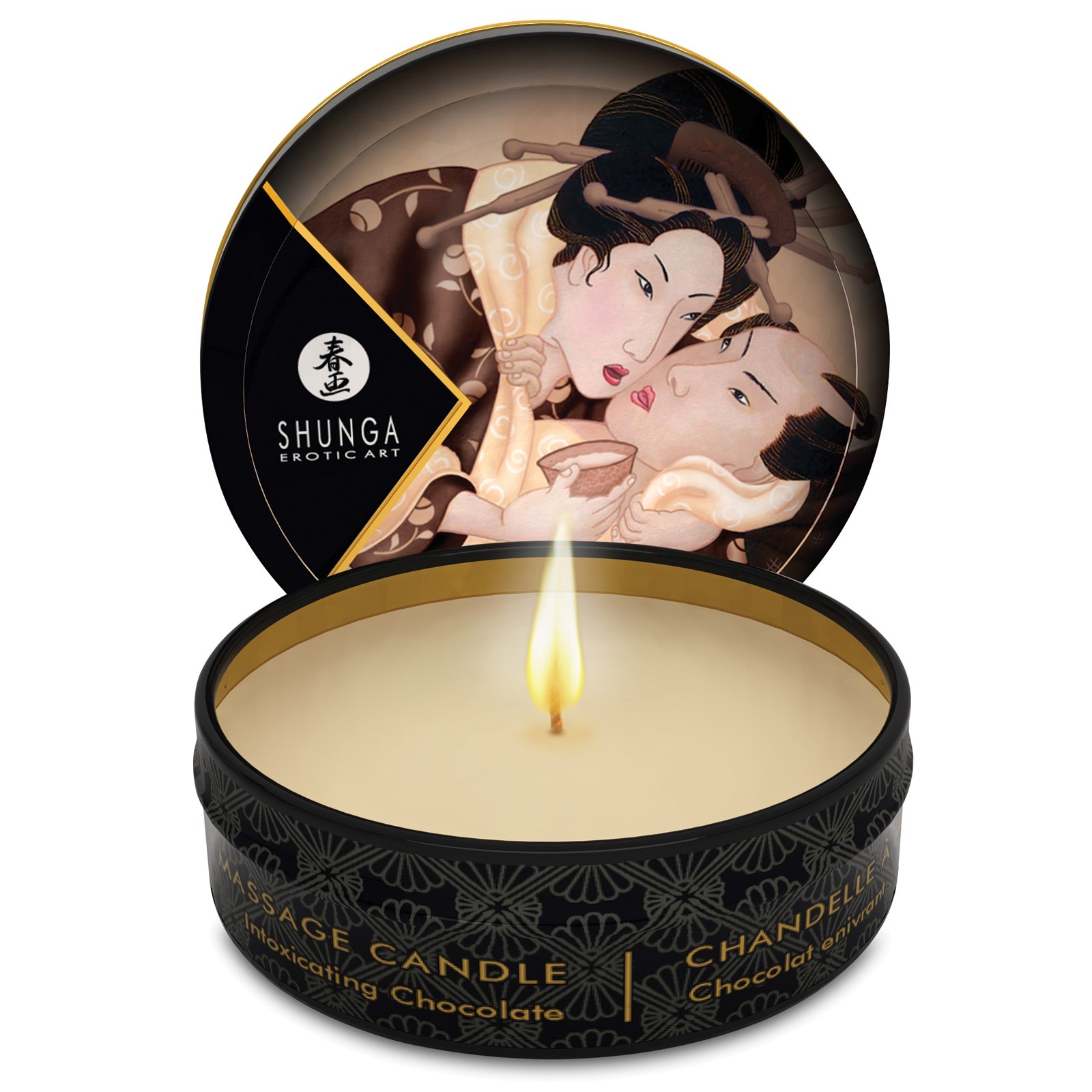 Shunga Mini Velas de Masaje Candlelight para Masajes Íntimos