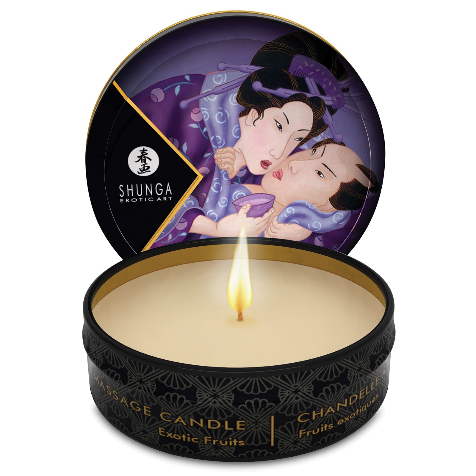 Shunga Libido Mini Candlelight Massage Candle 1 oz Exotic Fruits