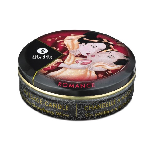 Shunga Romance Mini Candlelight Massage Candle - Sparkling Strawberry Wine