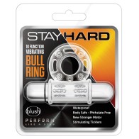 Blush Stay Hard Vibrating Cock Ring - Clear