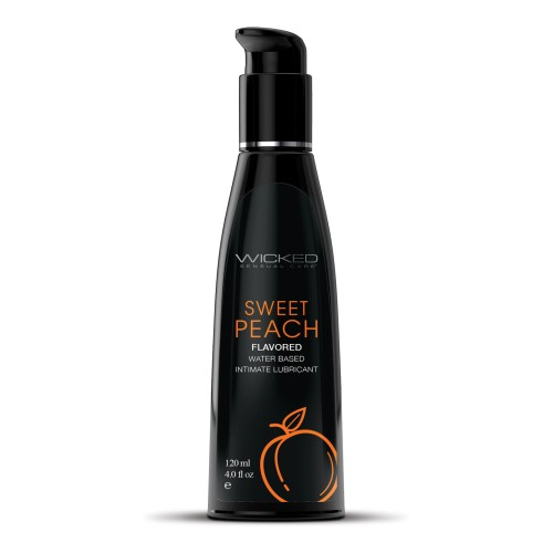 Wicked Aqua Water Based Lubricant - Sweet Peach