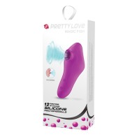 Pretty Love Magic Fish 12 Function Clitoral Suction Stimulator - Fuchsia