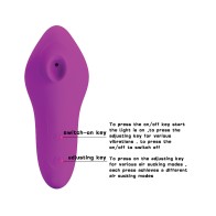 Pretty Love Magic Fish 12 Function Clitoral Suction Stimulator - Fuchsia