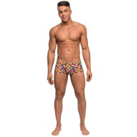 Pride Fest Contoured Pouch Mini Short - Rainbow LG